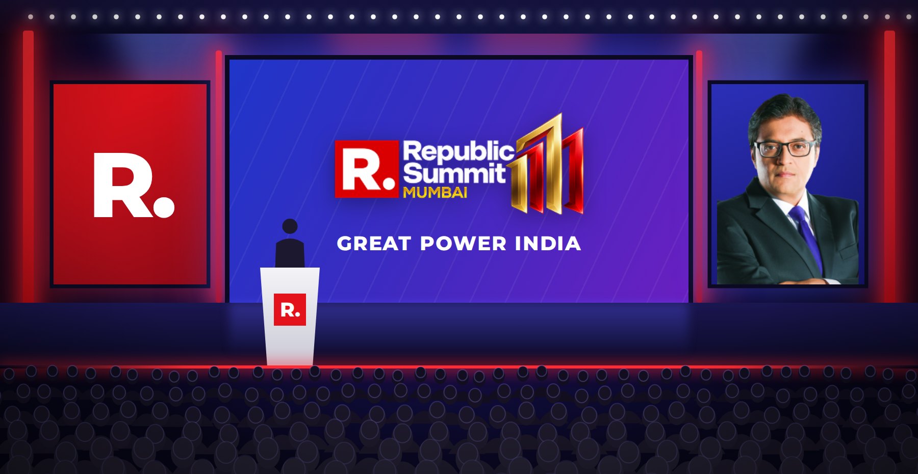 Republic Summit Mumbai 2026 stage